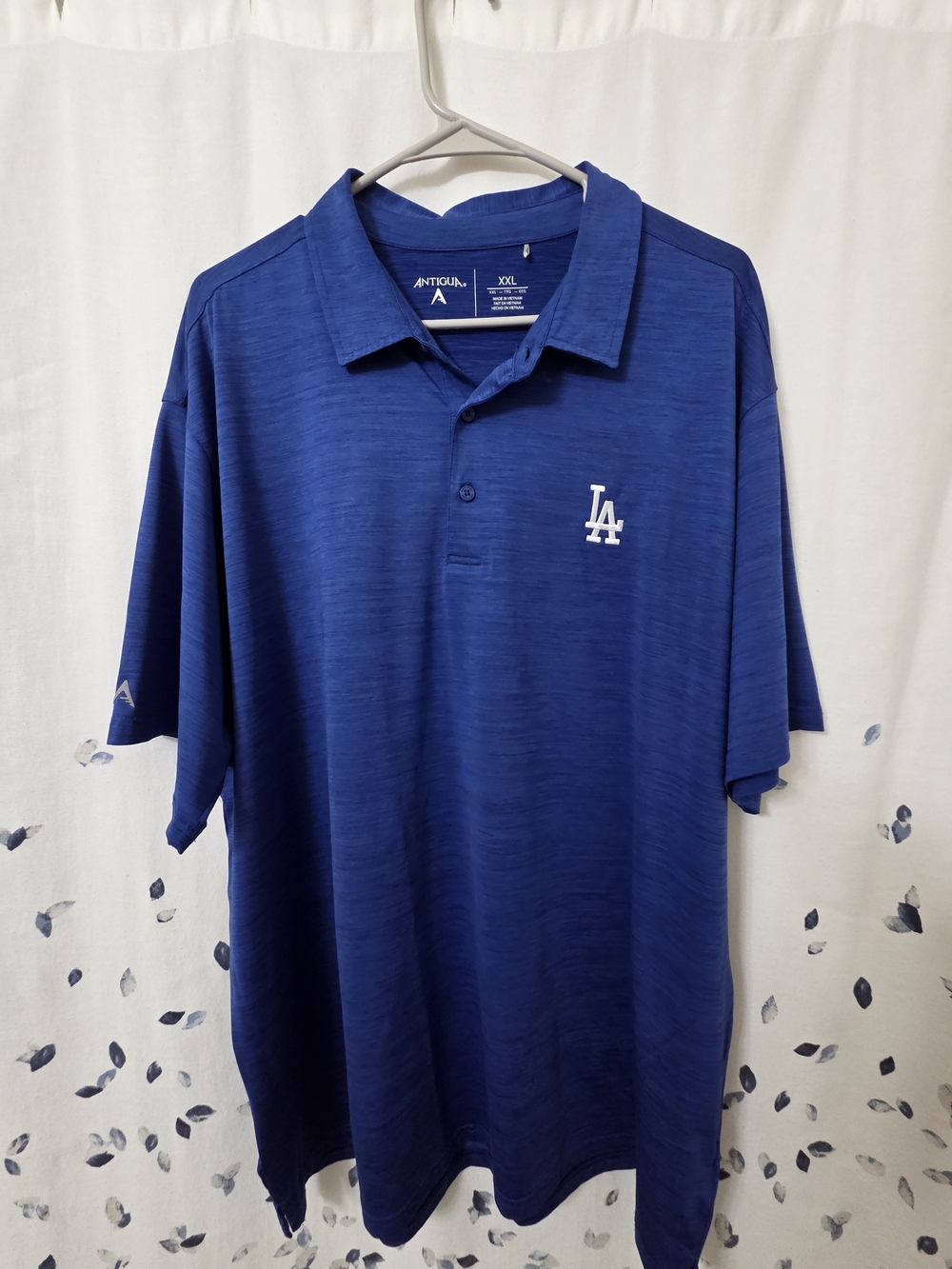 Dodgers Antigua Men's Royal Blue Performance Poli